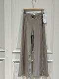 High-waisted Brown Yoga casual wide-leg pants
